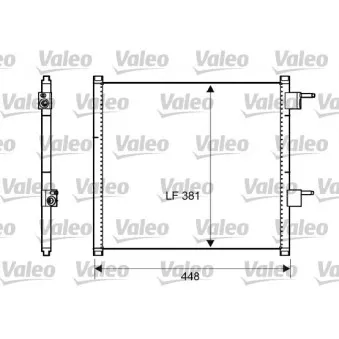 Condenseur, climatisation VALEO 817225