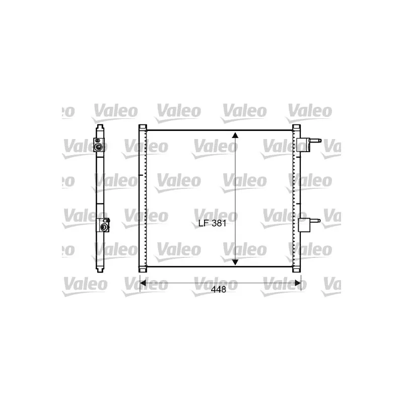 Condenseur, climatisation VALEO 817225