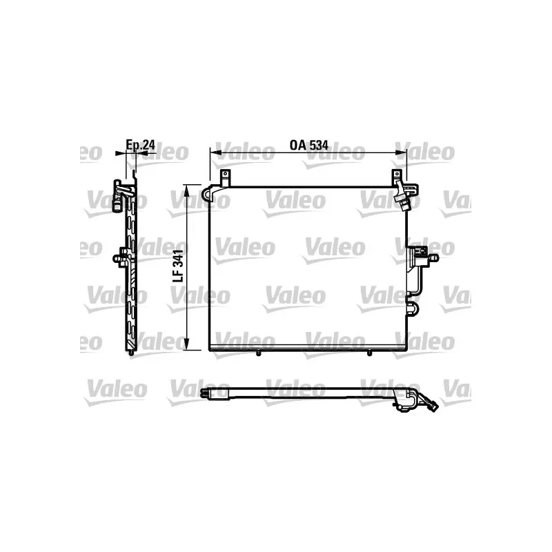 Condenseur, climatisation VALEO 817234