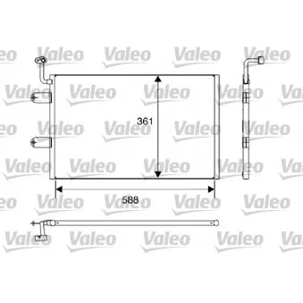 Condenseur, climatisation VALEO 817245