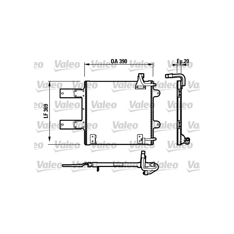 Condenseur, climatisation VALEO 817246