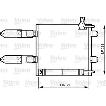 Condenseur, climatisation VALEO 817247