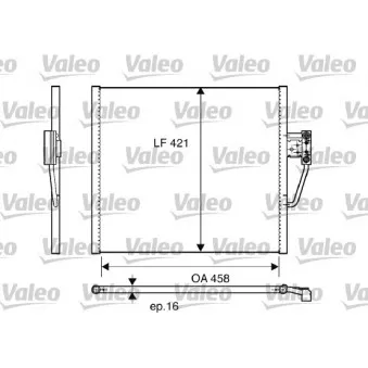 Condenseur, climatisation VALEO 817248