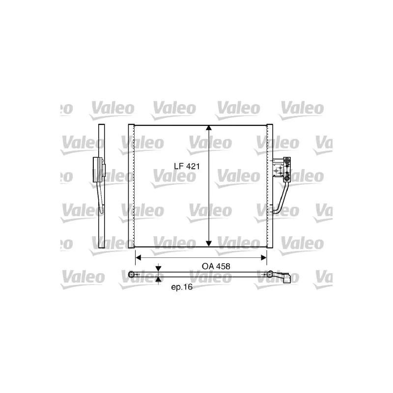 Condenseur, climatisation VALEO 817248