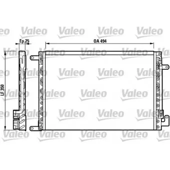 Condenseur, climatisation VALEO 817267