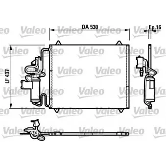 Condenseur, climatisation VALEO 817269