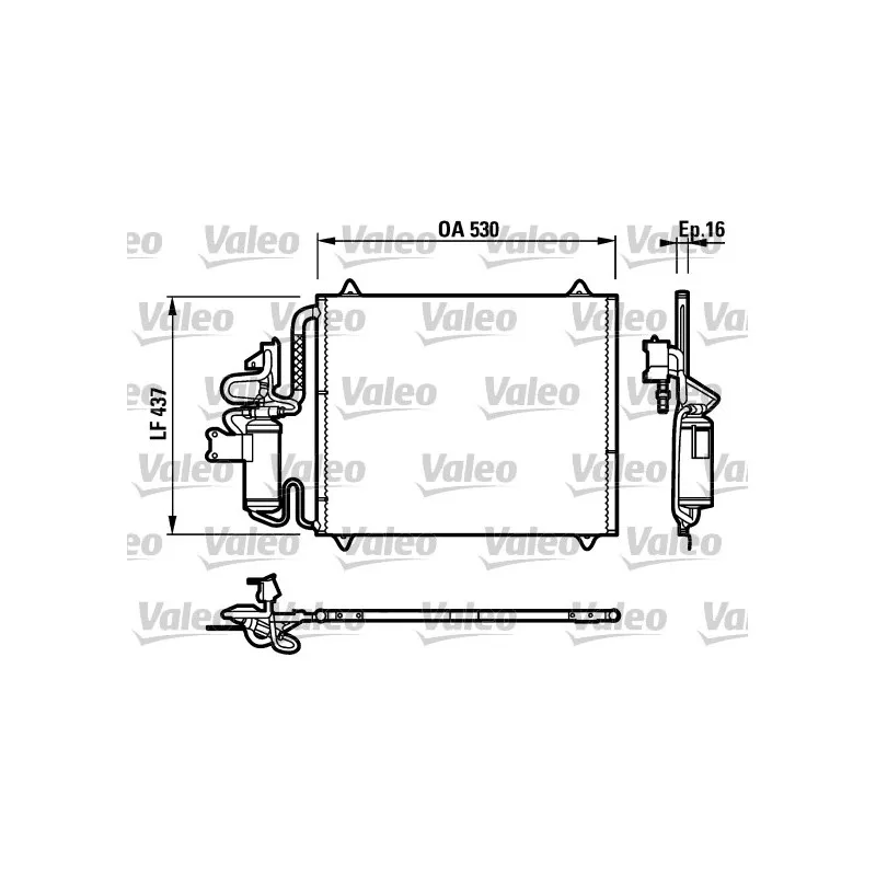 Condenseur, climatisation VALEO 817270