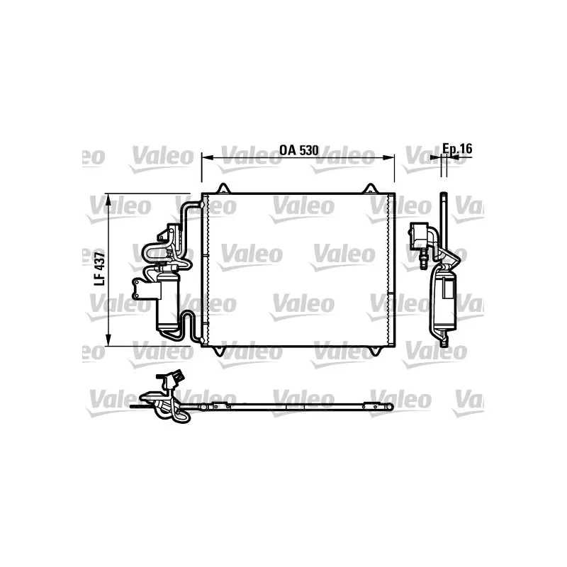 Condenseur, climatisation VALEO 817273
