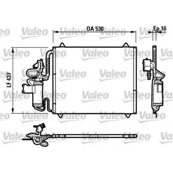 Condenseur, climatisation VALEO 817274