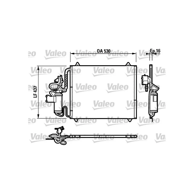 Condenseur, climatisation VALEO 817274