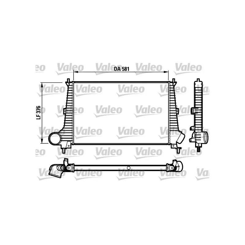 Intercooler, échangeur VALEO 817275