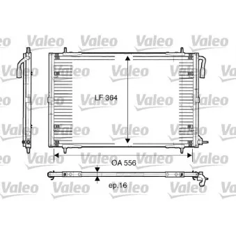 Condenseur, climatisation VALEO 817283