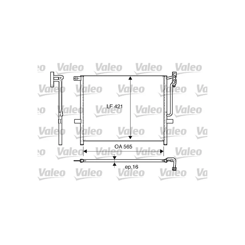 Condenseur, climatisation VALEO 817383