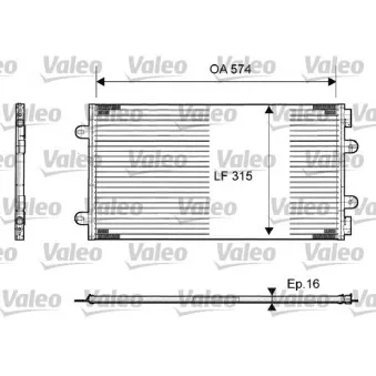 Condenseur, climatisation VALEO 817385