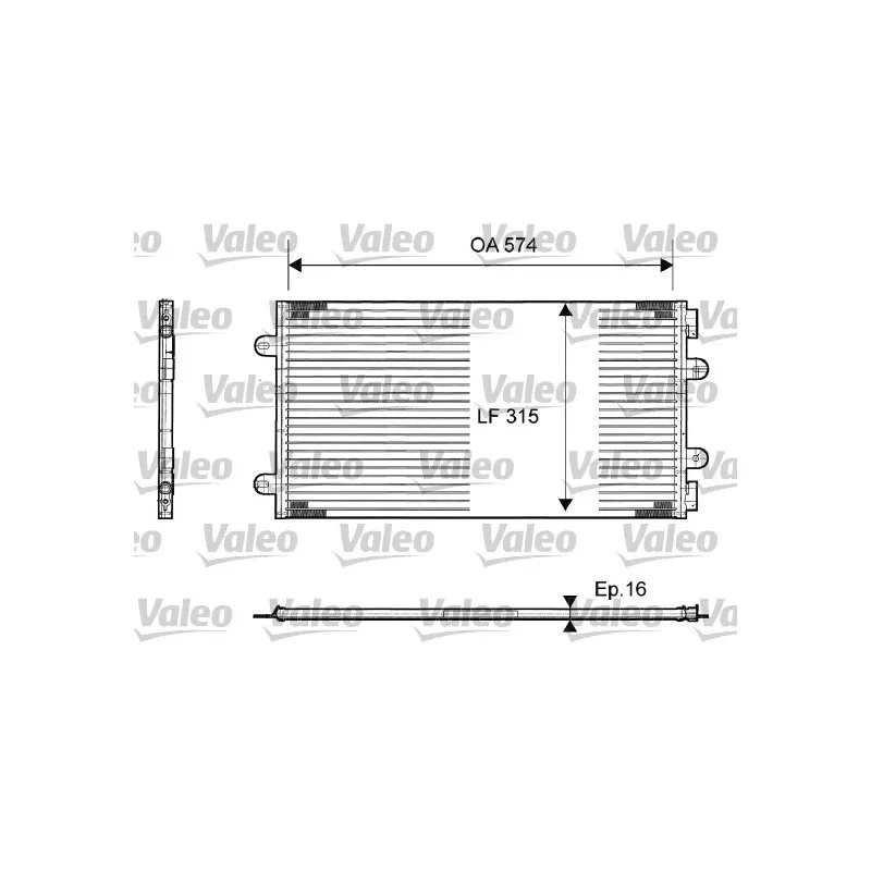 Condenseur, climatisation VALEO 817385