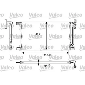 Condenseur, climatisation VALEO 817405