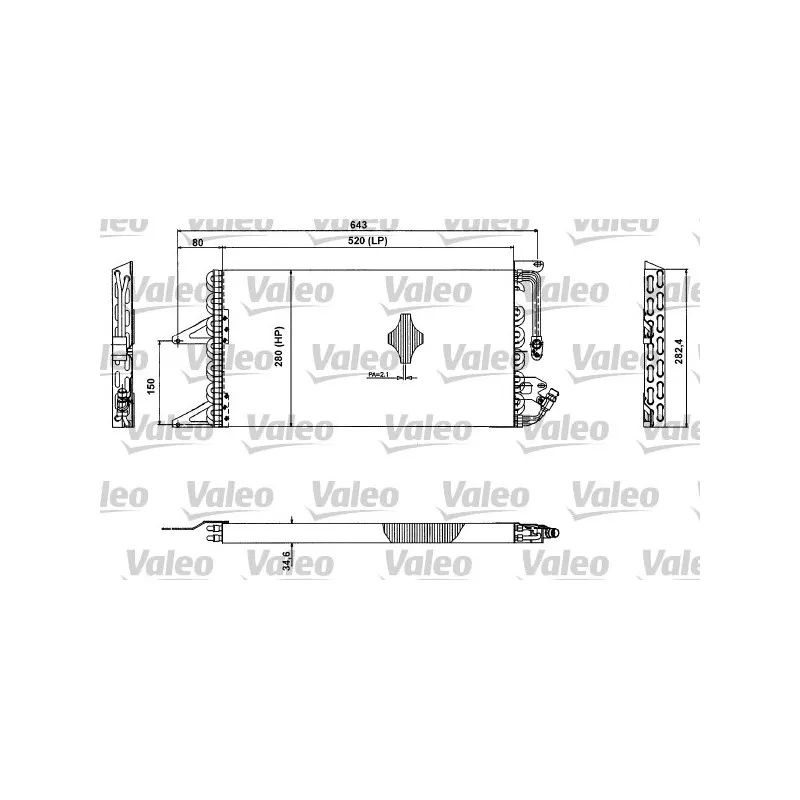 Condenseur, climatisation VALEO 817411