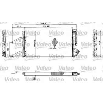 Condenseur, climatisation VALEO 817412