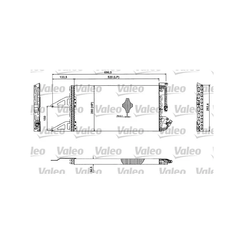 Condenseur, climatisation VALEO 817412