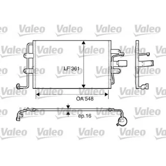 Condenseur, climatisation VALEO 817427