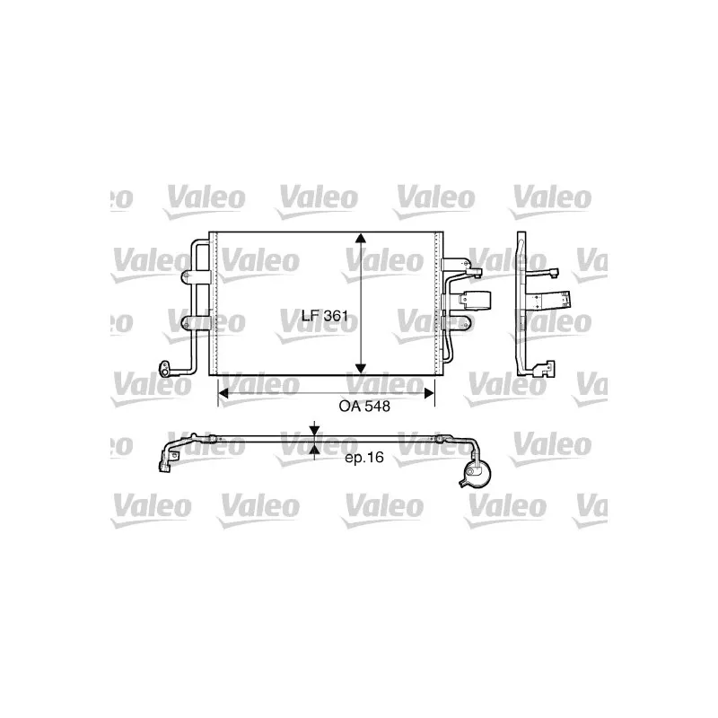 Condenseur, climatisation VALEO 817427