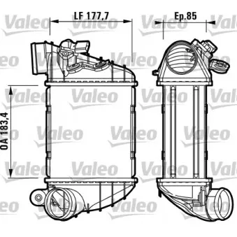 Intercooler, échangeur VALEO 817438