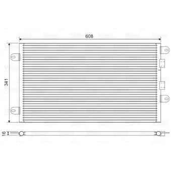 Condenseur, climatisation VALEO 817463