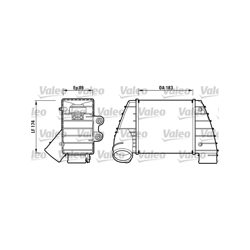 Intercooler, échangeur VALEO 817487