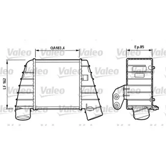 Intercooler, échangeur VALEO 817488