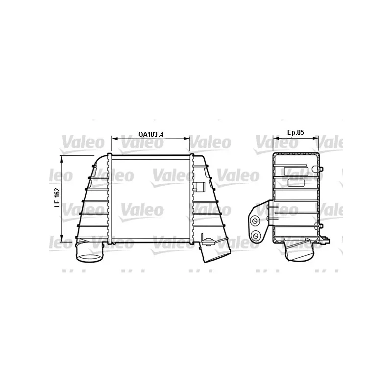 Intercooler, échangeur VALEO 817488