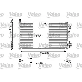 Condenseur, climatisation VALEO 817493