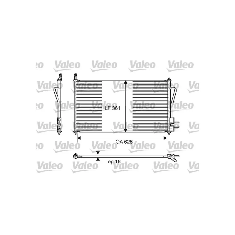 Condenseur, climatisation VALEO 817493