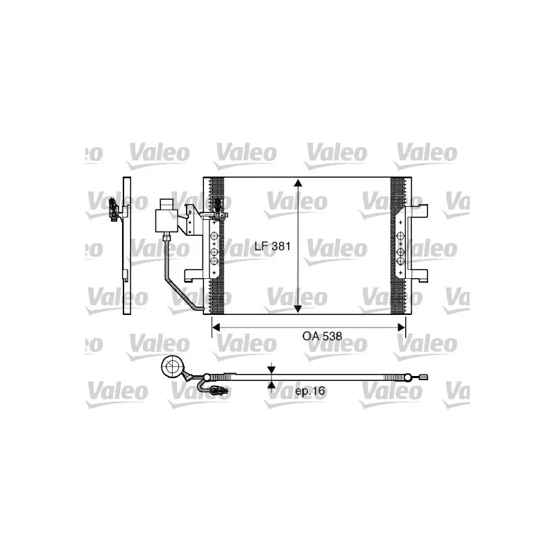 Condenseur, climatisation VALEO 817504