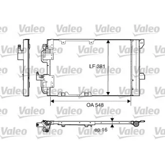 Condenseur, climatisation VALEO 817505