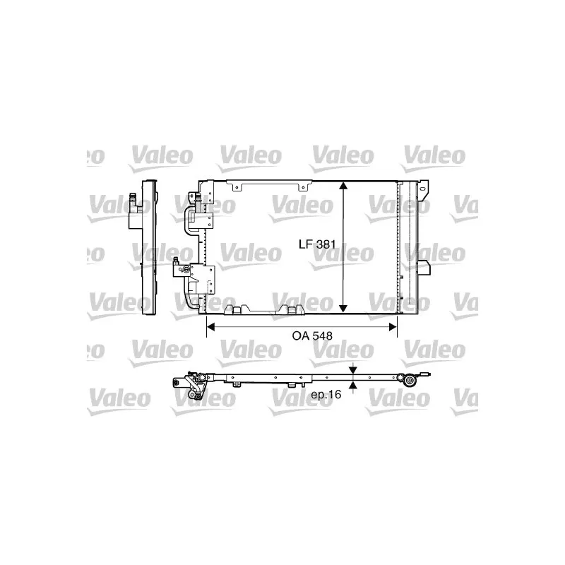 Condenseur, climatisation VALEO 817505