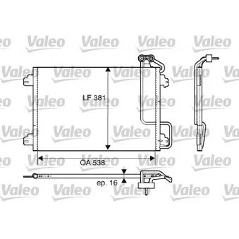 Condenseur, climatisation VALEO 817509