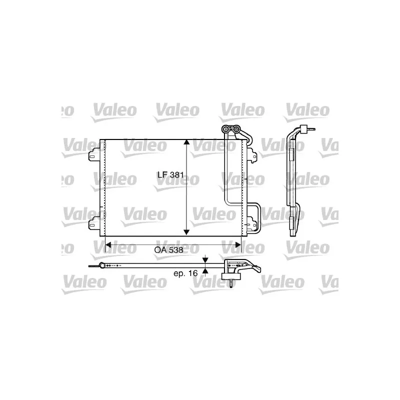 Condenseur, climatisation VALEO 817509