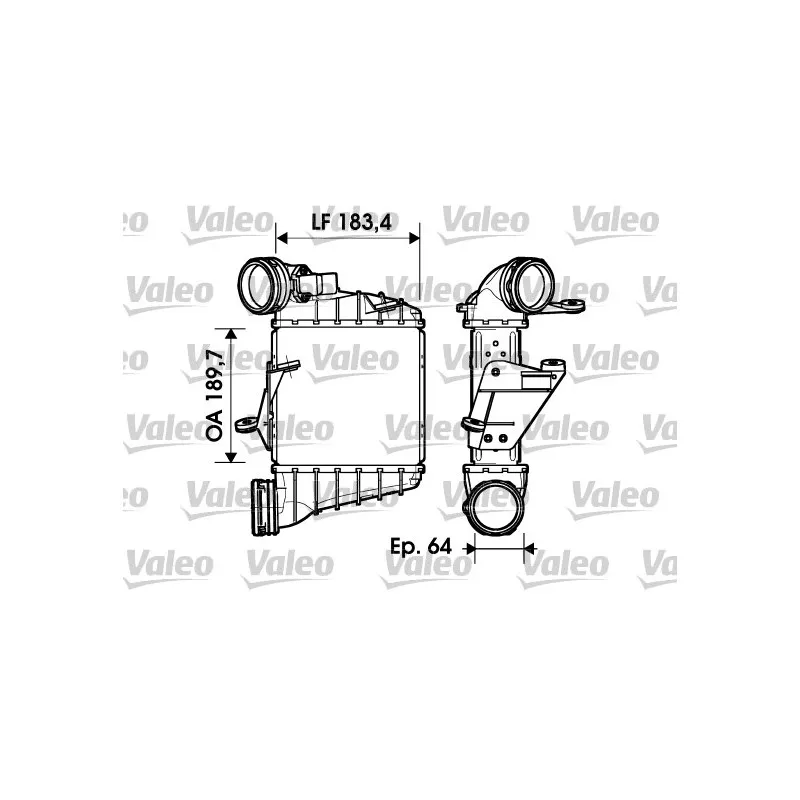 Intercooler, échangeur VALEO 817558