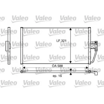 Condenseur, climatisation VALEO 817561