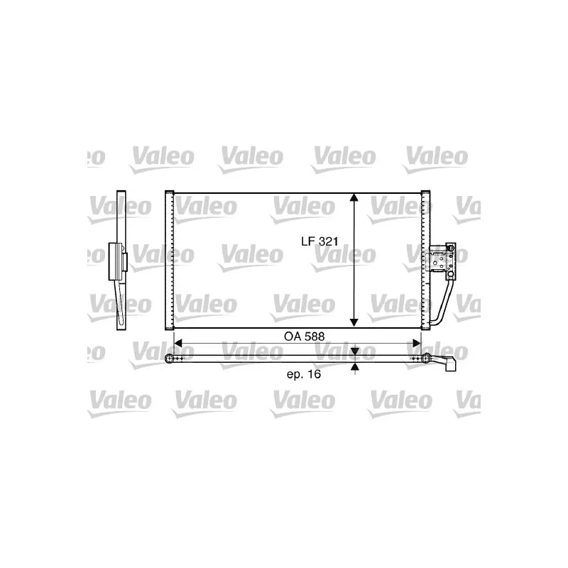 Condenseur, climatisation VALEO 817561