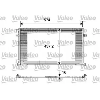 Condenseur, climatisation VALEO 817577