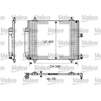 Condenseur, climatisation VALEO 817579