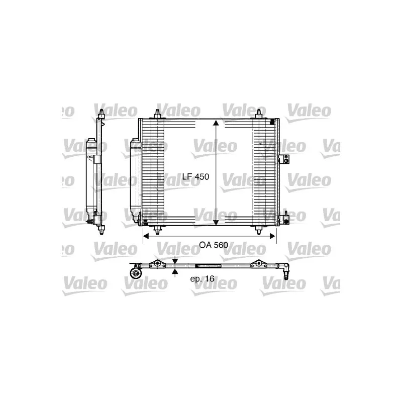 Condenseur, climatisation VALEO 817579