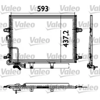 Condenseur, climatisation VALEO 817583