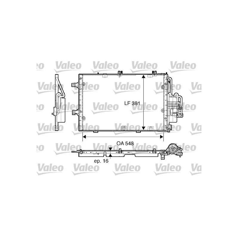 Condenseur, climatisation VALEO 817609