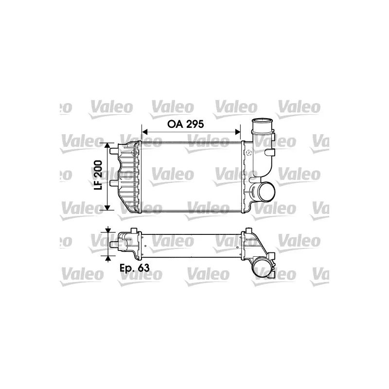 Intercooler, échangeur VALEO 817632