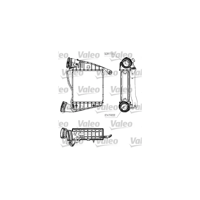 Intercooler, échangeur VALEO 817634