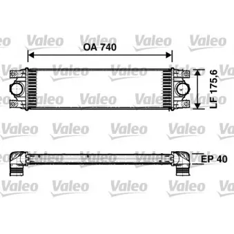 Intercooler, échangeur VALEO 817637