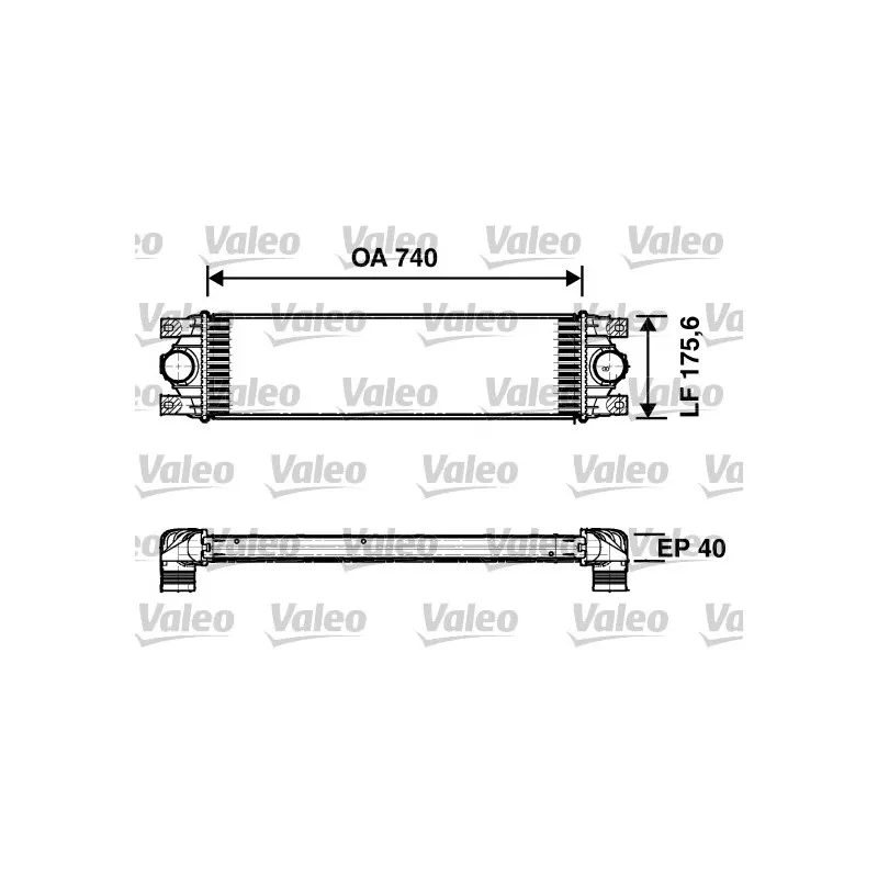 Intercooler, échangeur VALEO 817637
