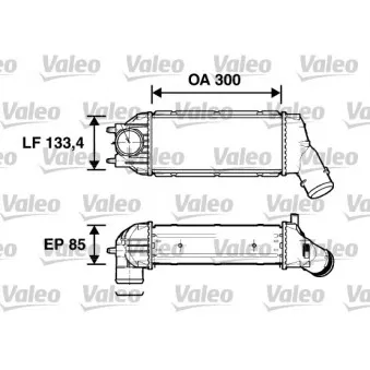 Intercooler, échangeur VALEO 817638